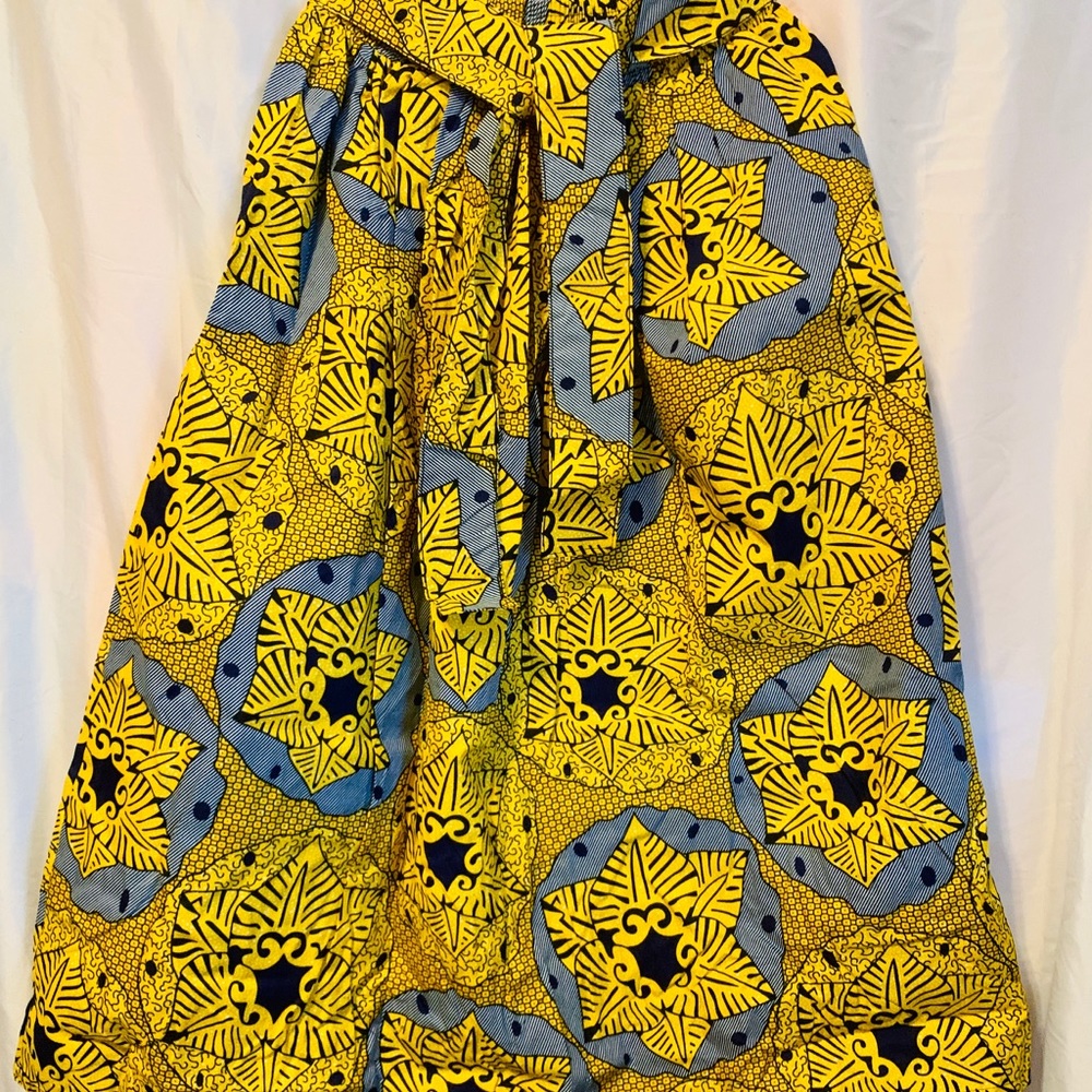 Yellow African skirt